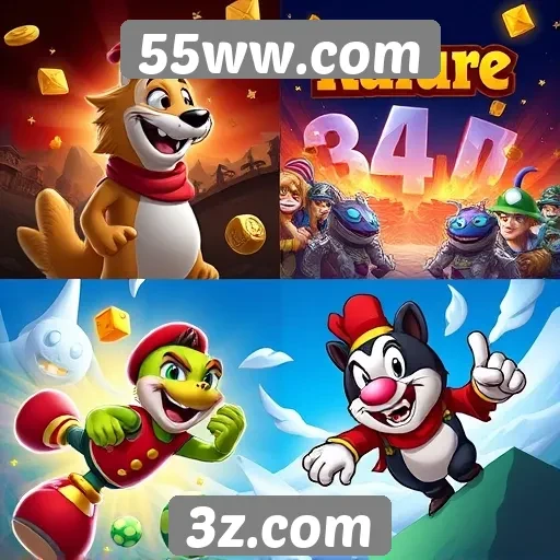 Comparativo de jogos disponíveis no 55ww.com