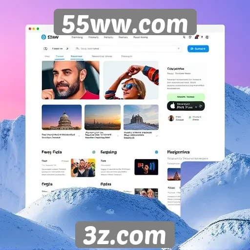 Experiência do usuário no site 55ww.com